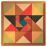 TRIANGLE QUILT SO WEST Metal Sign