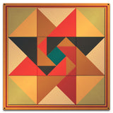 TRIANGLE QUILT SO WEST Metal Sign