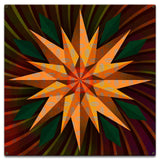 Sunflower Sphere Colorful Metal Sign