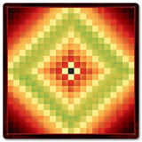 Around The World Pattern Metal Sign