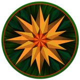 Sunflower Sphere Metal Sign