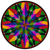 16 Point Star Colorful Metal Sign