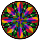 16 Point Star Colorful Metal Sign