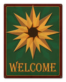 Sunflower 3-d Welcome Metal Sign