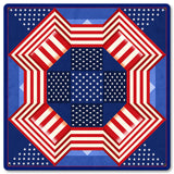 Patriotic Quilt Metal Sign