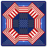 Patriotic Quilt Metal Sign