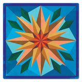 Sunflower Light Blue Background Metal Sign