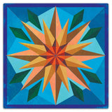 Sunflower Light Blue Background Metal Sign