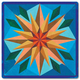 Sunflower Light Blue Background Metal Sign