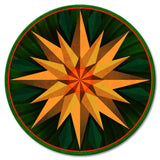 Sunflower Sphere 18 x 18 Custom Shape Metal Sign