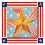 Stars and Stripes 24 x 24 Custom Shape Metal Sign