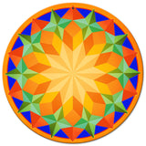 Sun Pattern 14 x 14 Round Metal Sign