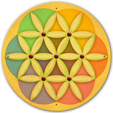 Flower Of Life 28 x 28 Round Metal Sign