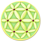 Flower Of Life Sphere 14 x 14 Round Metal Sign