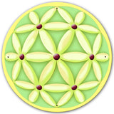 Flower Of Life Sphere 28 x 28 Round Metal Sign