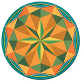 8 Point Star So West 28 x 28 Round Metal Sign