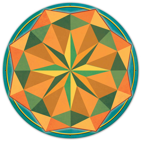 8 Point Star So West 36 x 36 Custom Shape Metal Sign