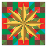 8 Squares Star 24 x 24 Custom Shape Metal Sign