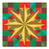 8 Squares Star 18 x 18 Custom Shape Metal Sign