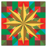 8 Squares Star 36 x 36 Custom Shape Metal Sign