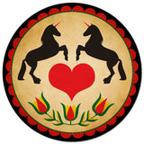 Unicorn Hex Sign 28 x 28 Round Metal Sign