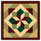 Morning Star Design 4 42 x 42 Custom Shape Metal Sign