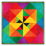 Colorful Pinwheel 24 x 24 Custom Shape Metal Sign