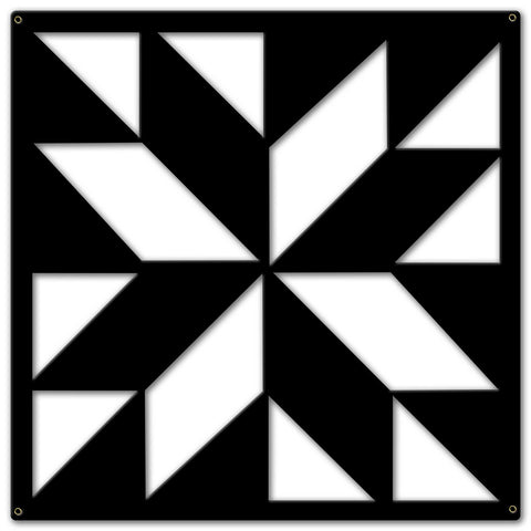 Silhouette Box In Box 24 x 24 Custom Shape Metal Sign