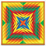 Reverse Triangle Quilt 18 x 18 Custom Shape Metal Sign
