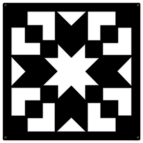 Silhouette Stepping Stones 24 x 24 Custom Shape Metal Sign