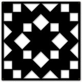 Silhouette Carpenters Wheel 36 x 36 Custom Shape Metal Sign