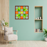 Sisters Choice Brown Green Orange 36 x 36 Custom Shape Metal Sign