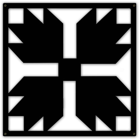 SILHOUETTE BEAR CLAW 36 x 36 Custom Shape Metal Sign