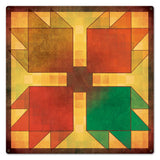 BEAR PAW BROWN 24 x 24 Custom Shape Metal Sign