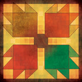 BEAR PAW BROWN 18 x 18 Custom Shape Metal Sign