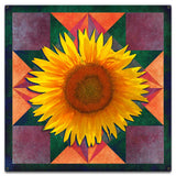 Sunflower Four Corners 18 x 18 Custom Shape Metal Sign