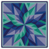 Starburst Blue 42 x 42 Custom Shape Metal Sign