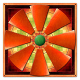 Windmill Quilt 24 x 24 Custom Shape Metal Sign
