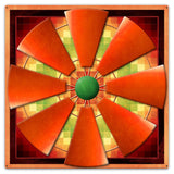 Windmill Quilt 36 x 36 Custom Shape Metal Sign