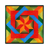 Box In Box Lines 24 x 24 Custom Shape Metal Sign