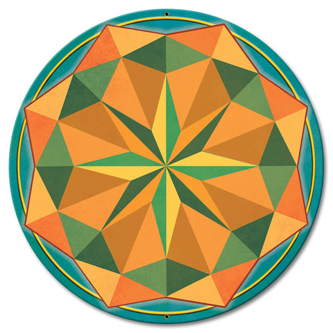 8 Point Star So West 18 x 18 Custom Shape Metal Sign