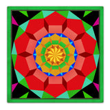 Pentagon Circle Quilt GBO 36 x 36 Custom Shape Metal Sign