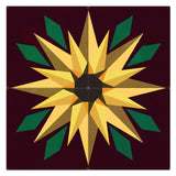 Sunflower Burgundy Bkgd 4pcs 48 x 48 Custom Shape Metal Sign