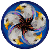 Eagle Hex Sign 14 x 14 Round Metal Sign