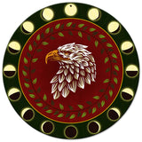 Eagle And Branches Hex Sign 14 x 14 Round Metal Sign