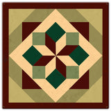 Morning Star Design 4 30 x 30 Custom Shape Metal Sign