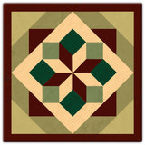 Morning Star Design 4 30 x 30 Custom Shape Metal Sign