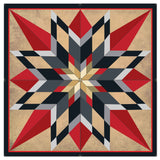 16 Point Star 4PCS 42 x 42 Custom Shape Metal Sign