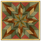 Box Pattern Desert Tone 30 x 30 Custom Shape Metal Sign