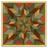 Box Pattern Desert Tone 36 x 36 Custom Shape Metal Sign